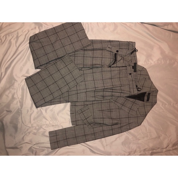 SÃO PAULO Pant Suit (Plaid) Size 6 - Picture 3 of 5